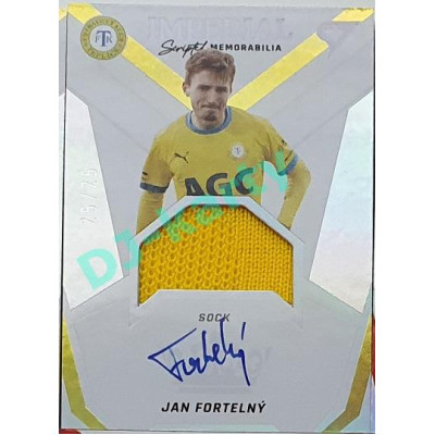 2021/22 Sportzoo Fortuna Liga 2. série #IM-JF Jan Fortelný IMPERIAL SCRIPTED MEMORABILIA 25/25