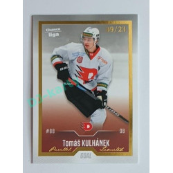 2022/23 Goal Cards Chance Liga 2. série #349 Tomáš Kulhánek Gold 09/23