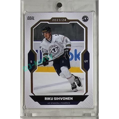2023/24 Goal cards Chance Liga 1. série #078 Riku Sihvonen Gold 1of20