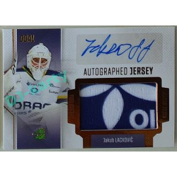 2022/23 Goal Cards Chance Liga 2. série #JA-41 Jakub Lackovič Autographed Jersey 23/25