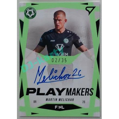 2022/23 Sportzoo Fortuna Liga 2. série #NLS-MM Martin Melichar F:NL Playmakers Auto xx/35