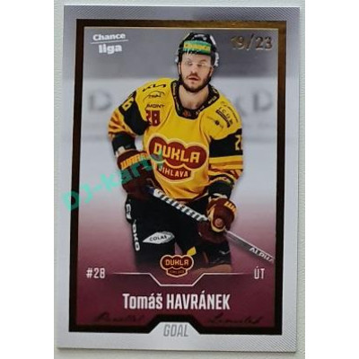 2022/23 Goal Cards Chance Liga Update #407 Tomáš Havránek Gold xx/23