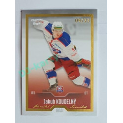 2022/23 Goal Cards Chance Liga 2. série #362 Jakub Koudelný Gold 09/23