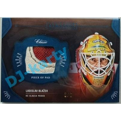 2020/21 OFS 2.série Ladislav Bražek #RPS-LBL 6/6 Game Used Remnants Black Cut