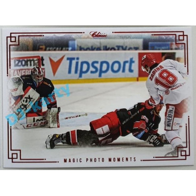 2020/21 OFS 2. série Marek Mazanec / Richard Nedomlel / Filip Zadina #MPM-014 23/35 OVERSIZE Magic Photo Moments RED