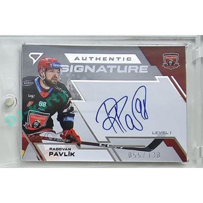 2023/24 Sportzoo ELH 2. serie #SL1-RP Radovan Pavlík Authentic Signature Level 1 xx/130