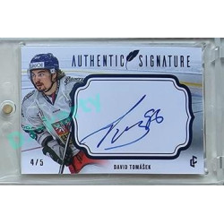 2023/24 LC Expectations Road to Prague #AS-16 David Tomášek Authentic Signature Blue 4/5