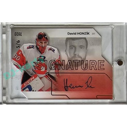 2023/24 Goal cards Chance Liga 1. série #S-43 David Honzík Autograph Gold 5/6
