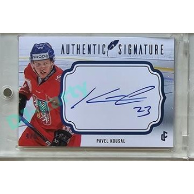 2023/24 LC Expectations Road to Prague #AS-17 Pavel Kousal Authentic Signature Blue 4/5