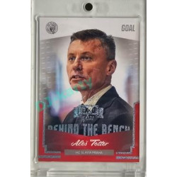 2023/24 Goal cards Chance Liga 2. série #BB-22 Aleš Totter Behind the Bench perleť Expo 1of1