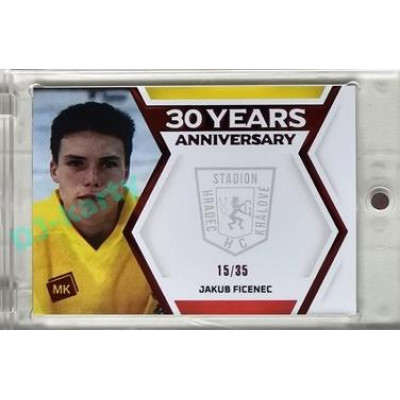 2024 MK Stadion znovu v akci #30YA-05 Jakub Ficenec Red parallel xx/35