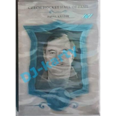 2020 OFS Síň slávy českého hokeje Pavel Křížek #SSCH-122 1/1 Ice Water