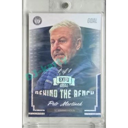 2023/24 Goal cards Chance Liga 2. série #BB-24 Petr Martínek Behind the Bench perleť Expo 1of1