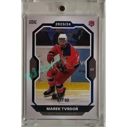 2023/24 Goal cards Chance Liga 2. série #269 Marek Tvrdoň Blue 10/10