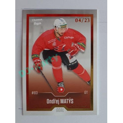 2022/23 Goal Cards Chance Liga 2. série #356 Ondřej Matýs Gold 04/23