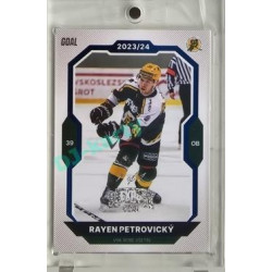 2023/24 Goal cards Chance Liga 2. série #218 Rayen Petrovický Blue Expo 1of1