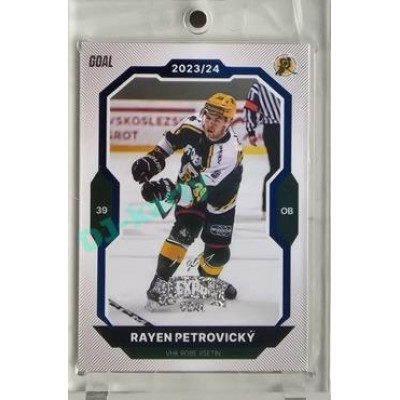 2023/24 Goal cards Chance Liga 2. série #218 Rayen Petrovický Blue Expo 1of1