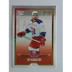 2022/23 Goal Cards Chance Liga 2. série #367 Jiří Karafiát Gold 04/23