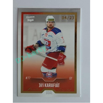 2022/23 Goal Cards Chance Liga 2. série #367 Jiří Karafiát Gold 04/23