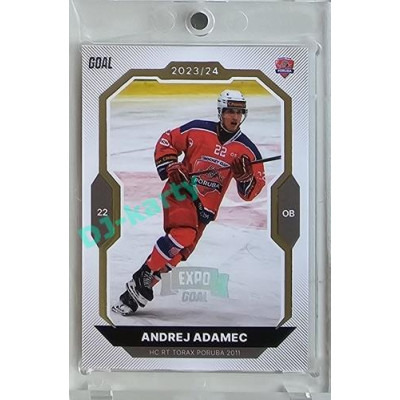 2023/24 Goal cards Chance Liga 2. série #259 Andrej Adamec Expo Silver 1of7