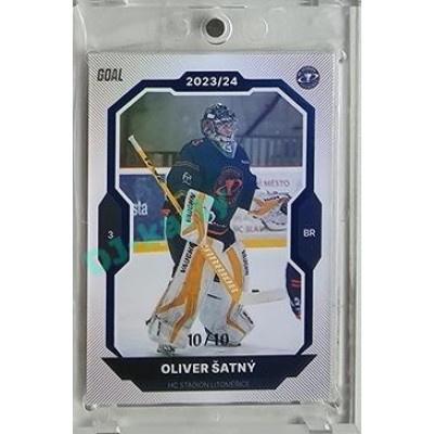 2023/24 Goal cards Chance Liga 2. série #272 Oliver Šatný Blue 10/10