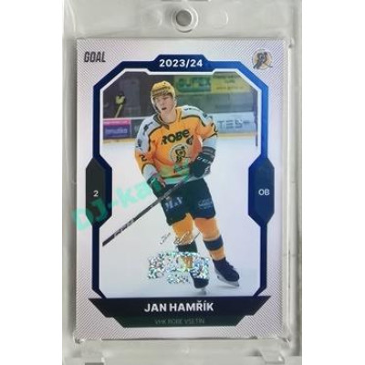 2023/24 Goal cards Chance Liga 2. série #219 Jan Hamřík Blue Expo 1of1