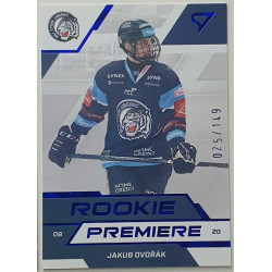 2022/23 Sportzoo ELH 1. série #RP-05 Jakub Dvořák Rookie Premiere Limited xxx/149