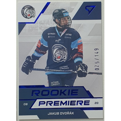2022/23 Sportzoo ELH 1. série #RP-05 Jakub Dvořák Rookie Premiere Limited xxx/149