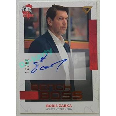 2022/23 Sportzoo ELH 2. série #BBS-BZ Boris Žabka Bench Boss Auto xx/60