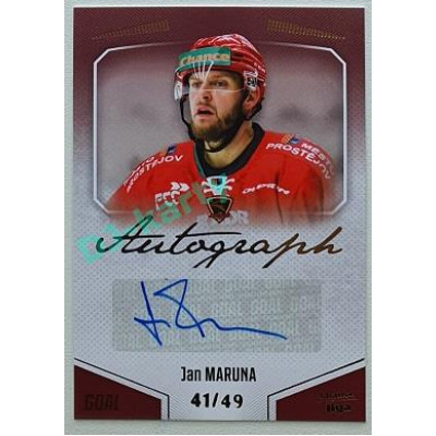 2022/23 Goal Cards Chance Liga 2. série #106 Jan Maruna Autograph xx/49