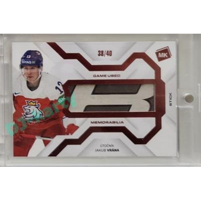 2021/22 MK reprezentace #GUM-16 Jakub Vrána Game Used Memorabilia RED 38/40