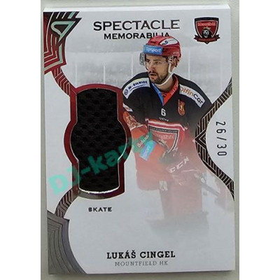 2021/22 Sportzoo TIPSPORT ELH 2. série #SR-LC Lukáš Cingel Spectable Memorabilia 26/30