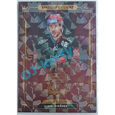 2021 OFS Kingdom of Lions Jiří Šimánek #LI-1 4/6 Last Icons Cracked Ice