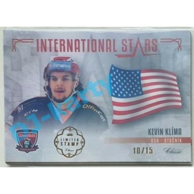 2019/20 OFS Kevin Klíma #IS-KKL 10/15 International Stars Limited Stamp