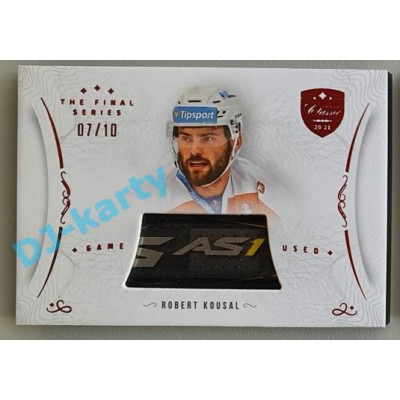 2021/22 OFS The Final Series Robert Kousal #STI-KOR 07/10 Game Used Stick Red