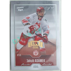 2022/23 Goal Cards Chance Liga 1. série #134 Jakub Adámek Expo Pard. Silver 1 of 3