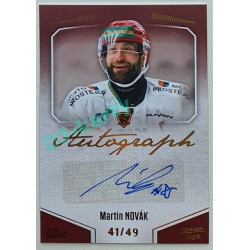 2022/23 Goal Cards Chance Liga 2. série #107 Martin Novák Autograph xx/49