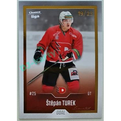 2022/23 Goal Cards Chance Liga Update #481 Štěpán Turek Gold xx/23