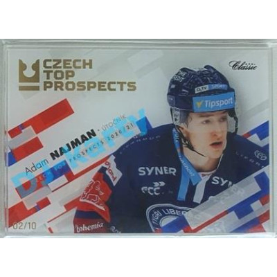 2020/21 OFS 2. série Adam Najman #CTP-16 02/10 Czech Top Prospects Plexiglass