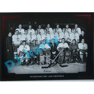 2020 OFS SSČH Olympijské hry 1968 Grenoble #HCNT-24 20/30 History of Czech National Teams Red