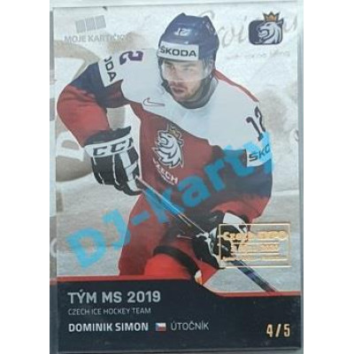 2020 MK reprezentace Dominik Simon #57 4/5 Silver Czech Expo