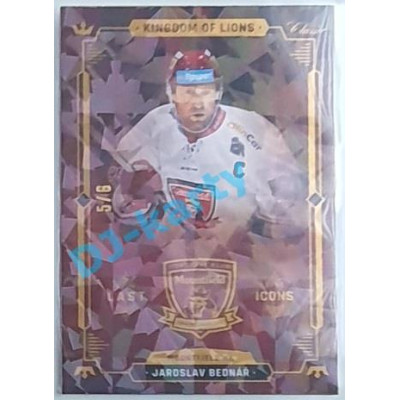 2021 OFS Kingdom of Lions Jaroslav Bednář #LI-2 5/6 Last Icons Cracked Ice