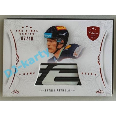 2021/22 OFS The Final Series Patrik Prymula #STI-PRR 07/10 Game Used Stick Red