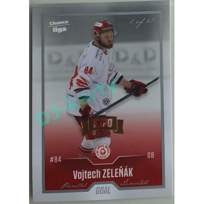 2022/23 Goal Cards Chance Liga 1. série #135 Vojtech Zeleňák Expo Pard. Silver 1 of 3