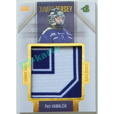 2022/23 Goal Cards Chance Liga 2. série #J-40 Petr Hamalčík Jumbo Jersey 13/77
