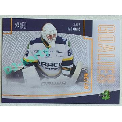 2022/23 Goal Cards Chance Liga 2. série #G-38 Jakub Lackovič Goalies Parallel xx/29