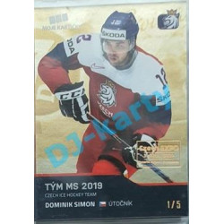 2020 MK reprezentace Dominik Simon #57 1/5 Gold Czech Expo