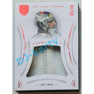 2021/22 OFS The Final Series Jiří Trvaj #MEM-JT 03/10 Game Used Red