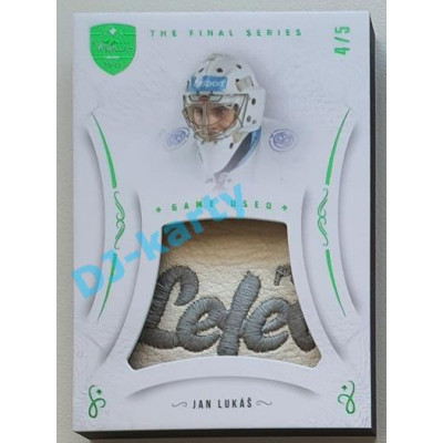2021/22 OFS The Final Series Jan Lukáš #MEM-JS 4/5 Game Used Emerald