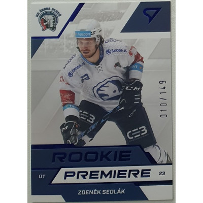 2022/23 Sportzoo ELH 1. série #RP-07 Zdeněk Sedlák Rookie Premiere Limited xxx/149